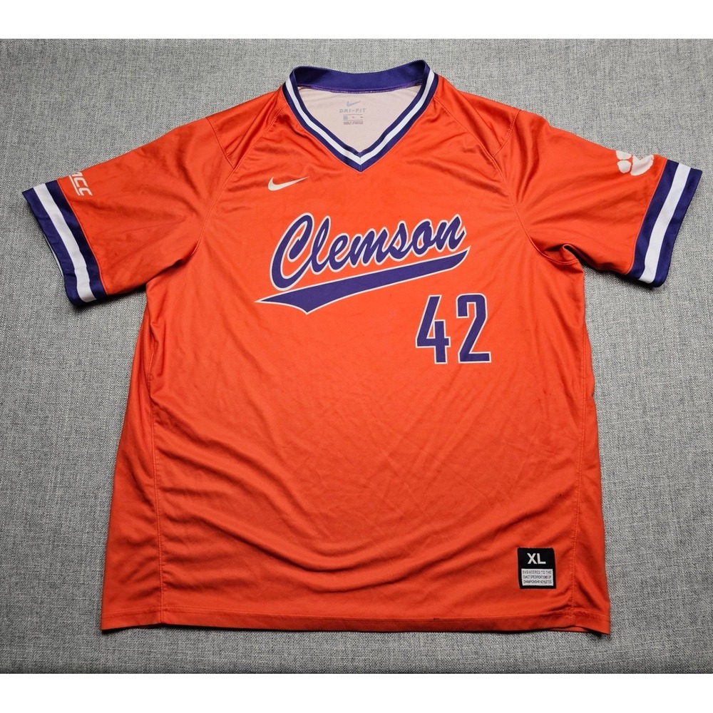 Clemson Tigers Baseball Jersey Mens XL Nike Practice Team Issued Authentic NCAA